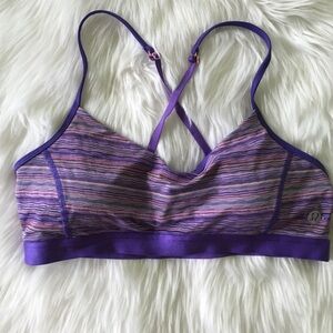 LuluLemon Cage Bra with Rose Gold Accents